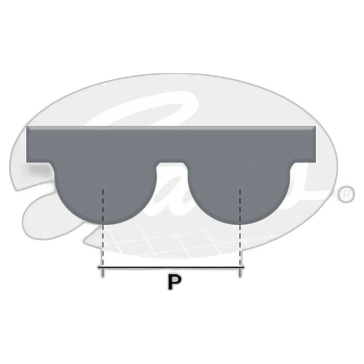 Correa de distribución 167 dientes - 473H-100707301