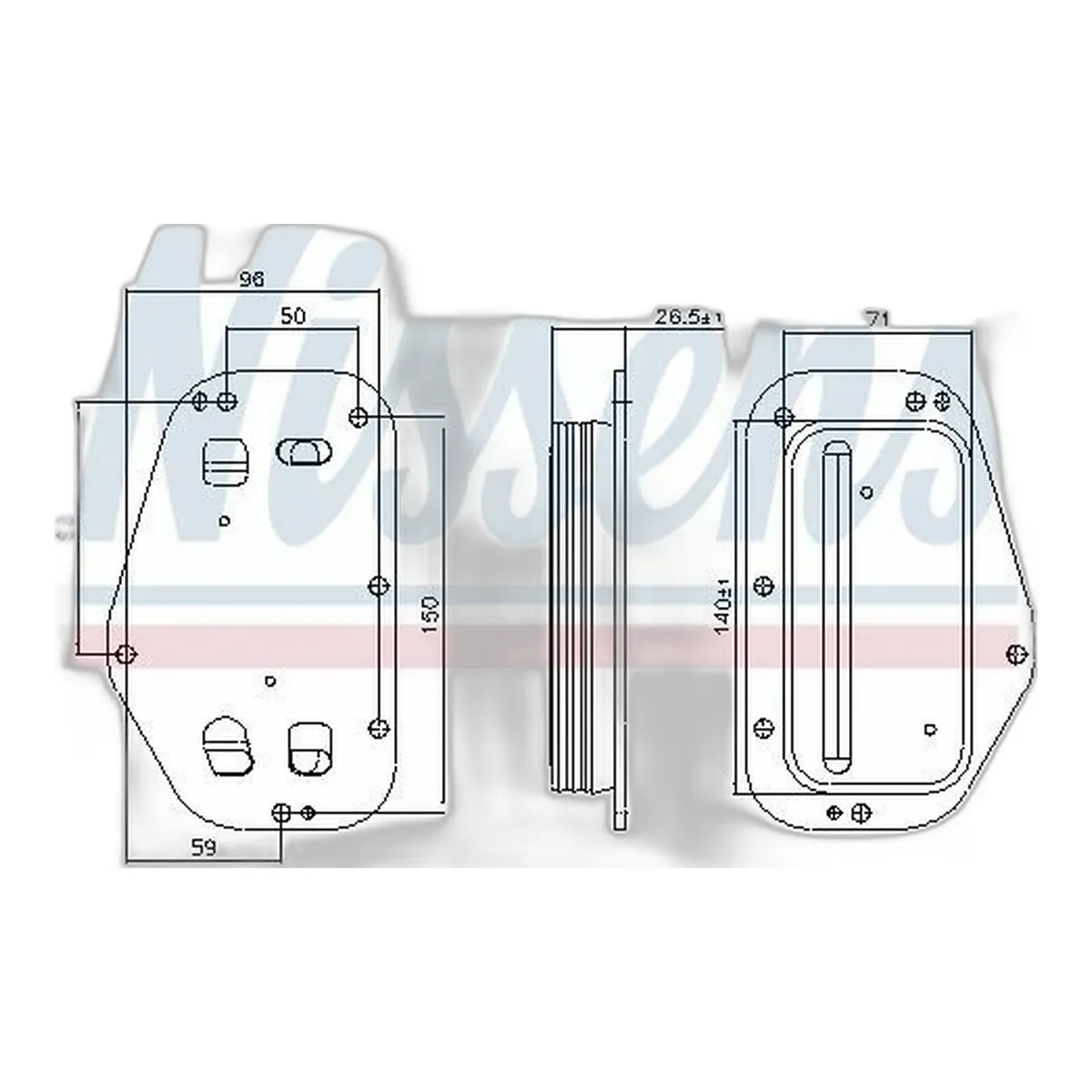 Enfriador de aceite para motor 1.8 - 25195803