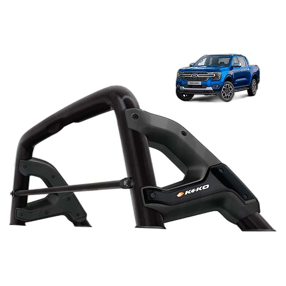 Barra antivuelco negra K3 - K031PR