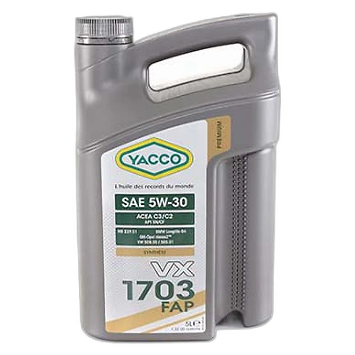 Aceite de motor 5W30 sintético con filtro FAP-DPF - 5W30 C3-C2 5LT