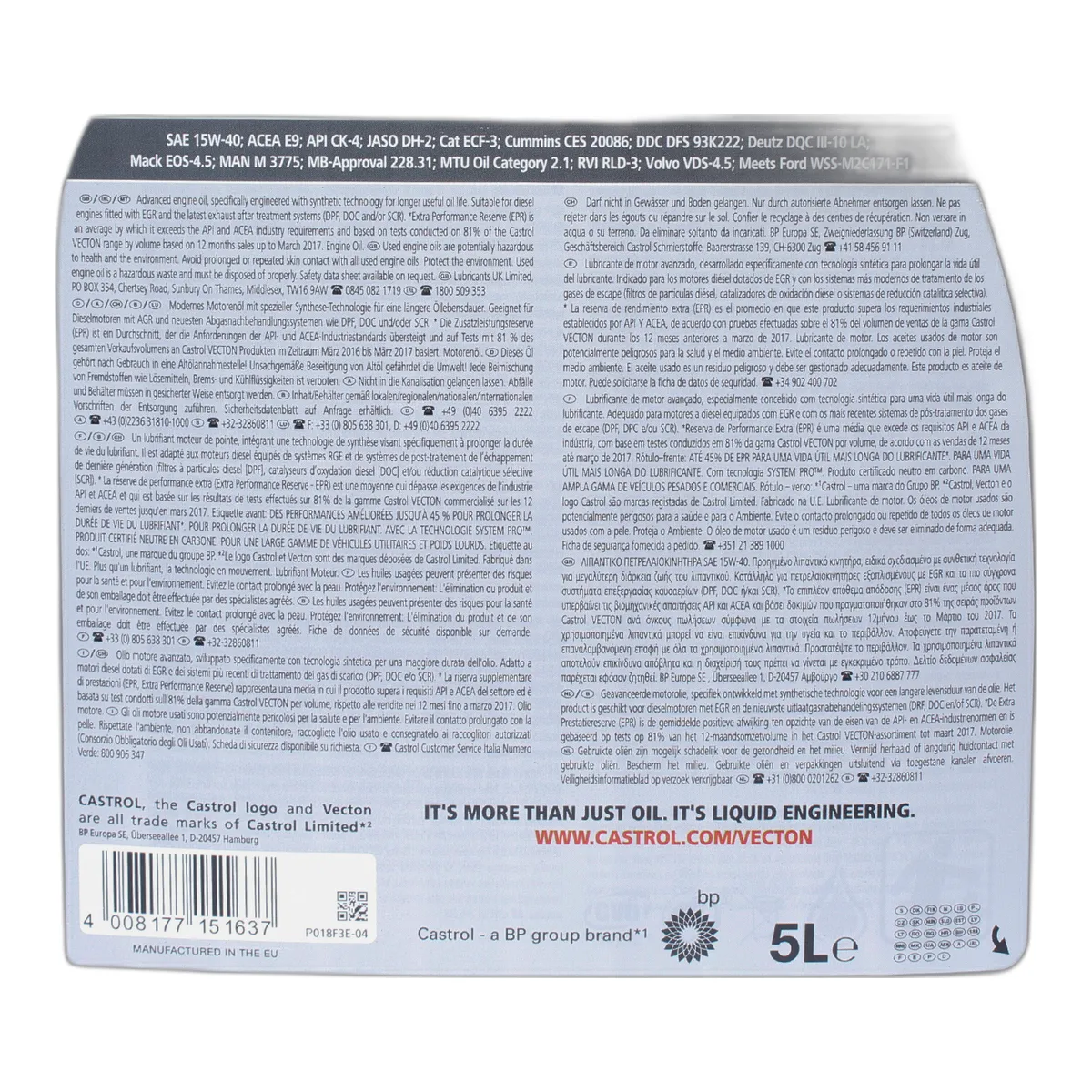 Aceite sintético 15W-40 para motor diésel - Miniatura 3