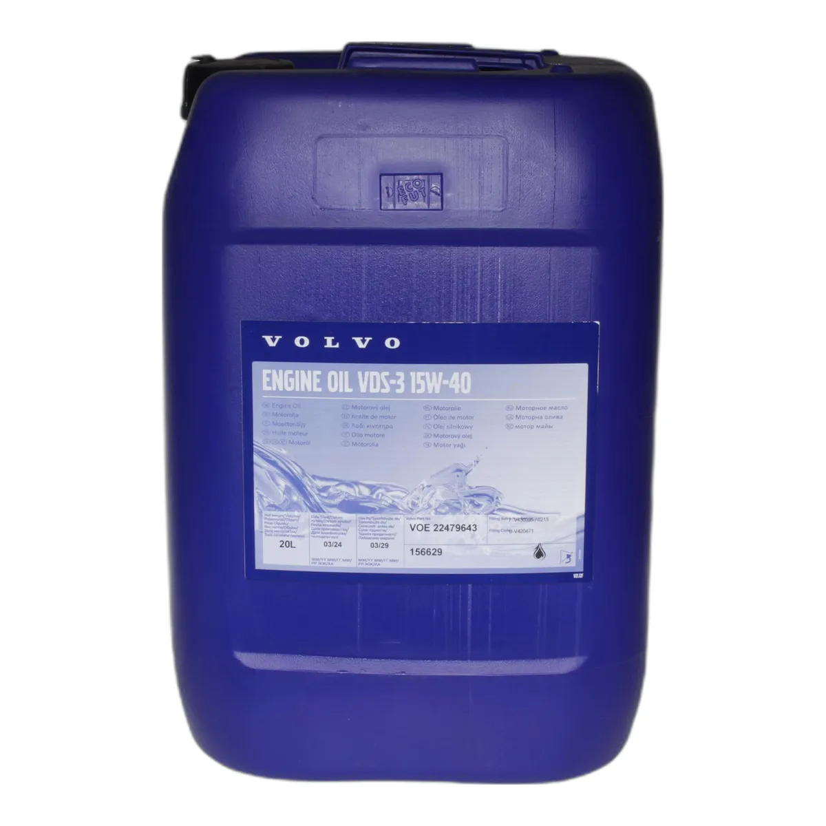Aceite 15W-40 Sintético 20L para Motor Diésel - VOL-156629